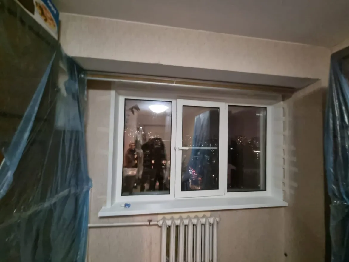 Установка окон в панельном доме профиля KBE