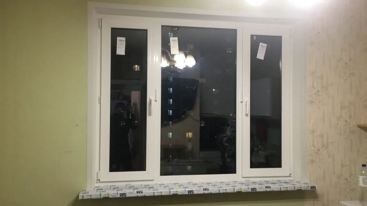 Монтаж двух окон по Гурьевскому проезду, д.23 к.2